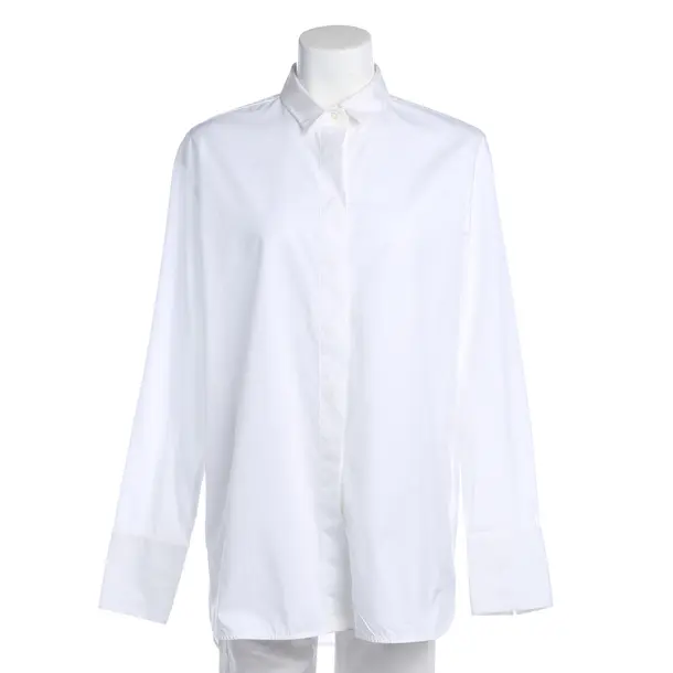 Bluse in Weiß, Baumwolle, 0039 Italy