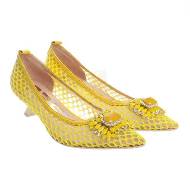 Pumps in Gelb, , Ras