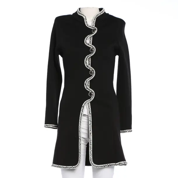 Mid-Season Coat in Black, Wool, Sem Per Lei.