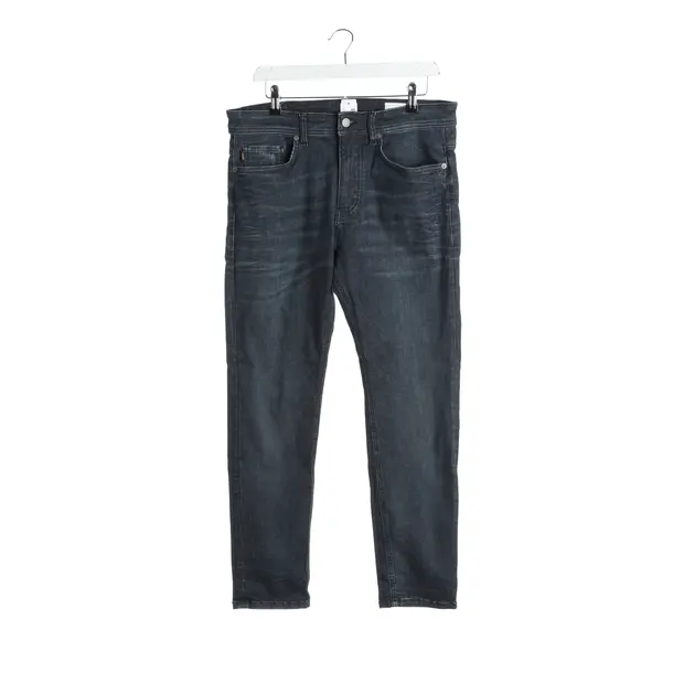 Straight Fit Jeans in Blue, Cotton, Hugo Boss Orange