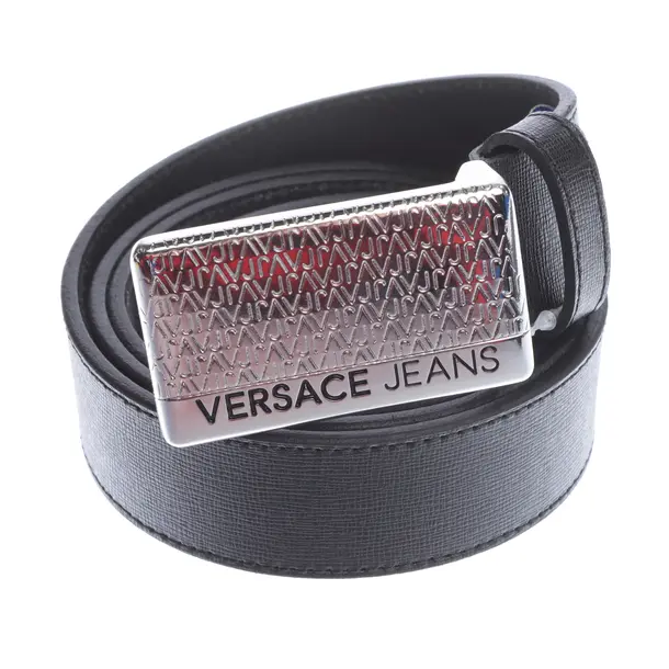 Gürtel in Schwarz, Leder, Versace Jeans