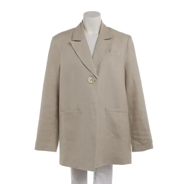 Blazer in Weiß, Leinen, Ganni