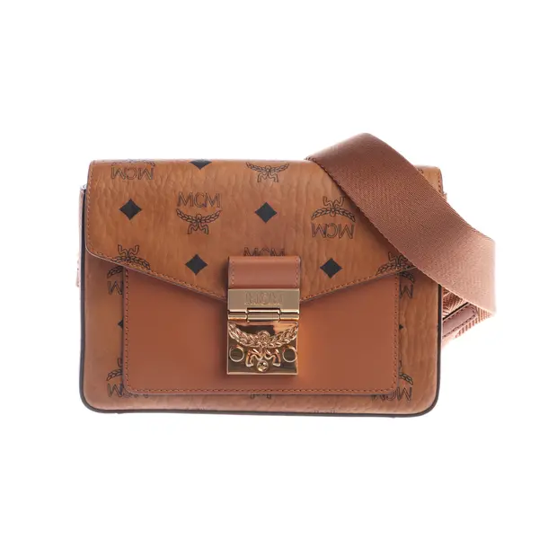 Schultertasche in Braun, Leder, MCM