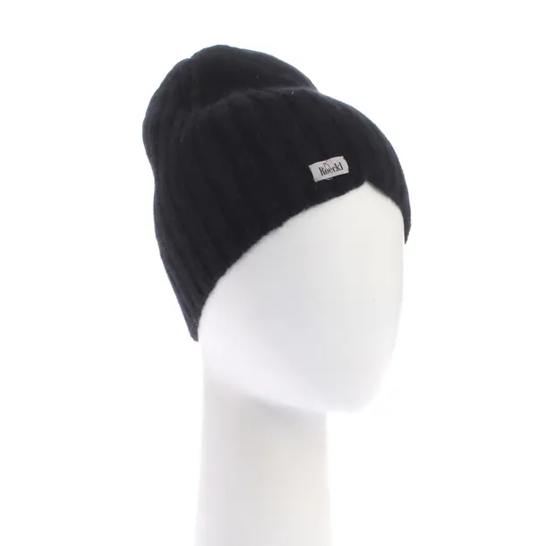 Beanie in Black, Cashmere, Roeckl