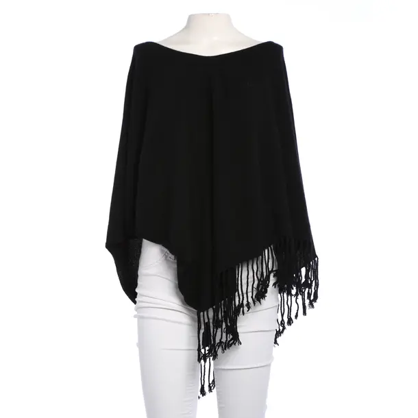 Poncho in Schwarz, Kaschmir, S.Marlon