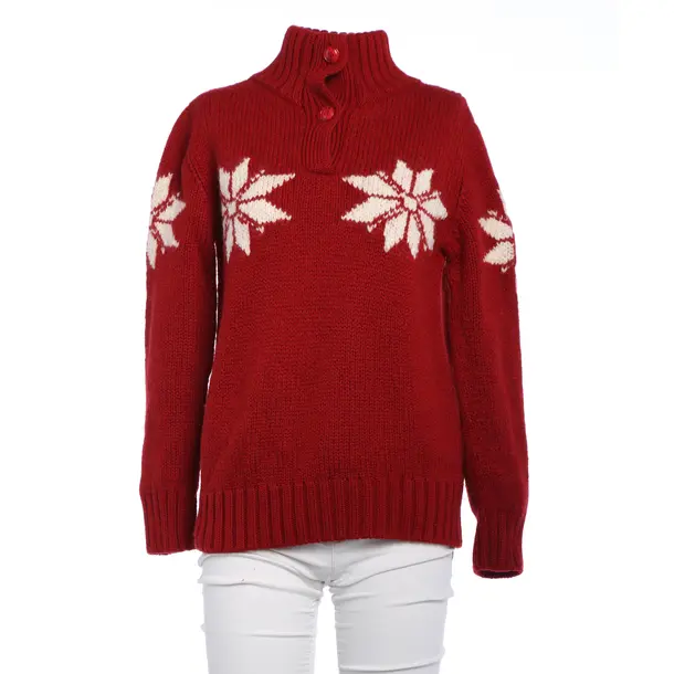 Jumper, in Red, Wool, Luis Trenker