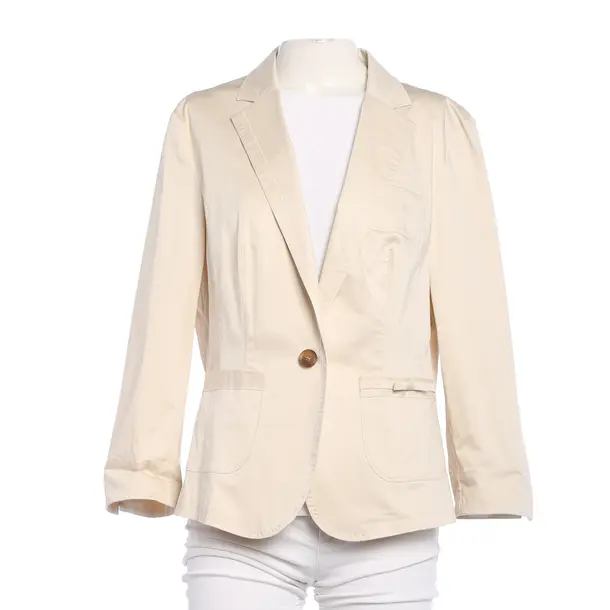 Blazer in White, Cotton, Marc Cain