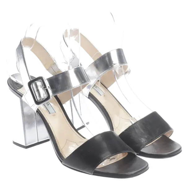 Sandaletten in Metallic, , Prada