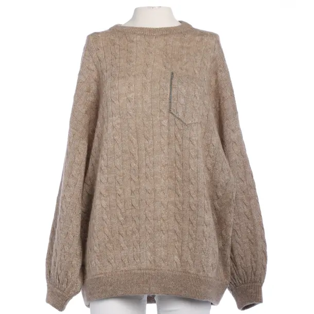 Maglione, in Marrone chiaro, Poliammide, Brunello Cucinelli