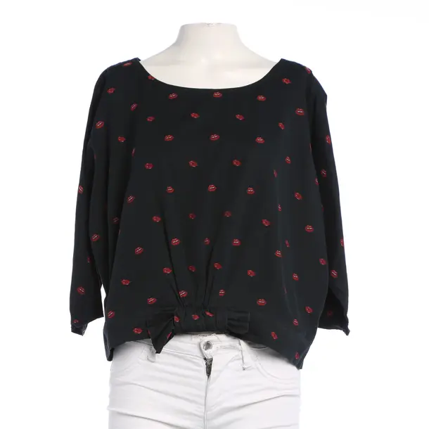 Blouse in Black, Cotton, Van Laack