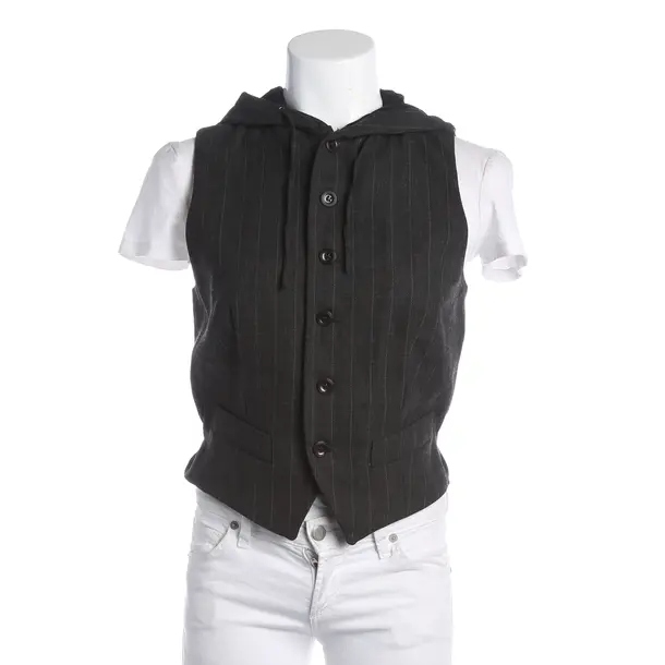 Vest, in Dark Gray, Wool, Jean Paul Gaultier