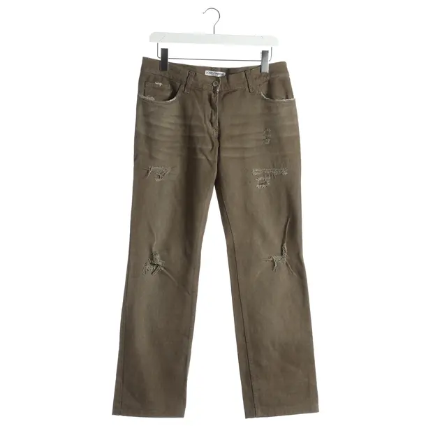 Straight Fit Jeans, in Brown, Cotton, Dolce & Gabbana