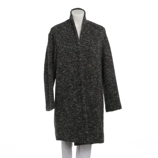 Mid-Season Coat in Gray, Cotton, Isabel Marant