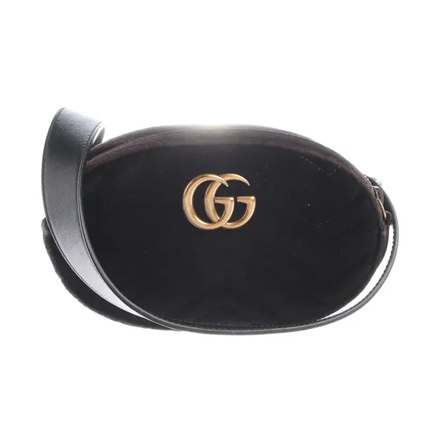 Gürteltasche, in Schwarz, Samt, Gucci