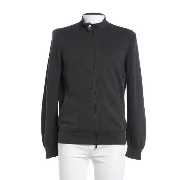 Cardigan, in Gray, Cotton, Brunello Cucinelli