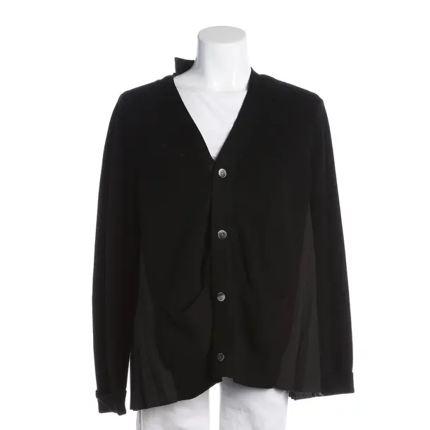 Strickjacke, in Schwarz, Baumwolle, Sacai