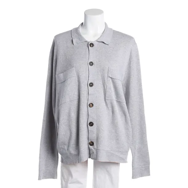 Strickjacke, in Grau, Baumwolle, Iris von Arnim