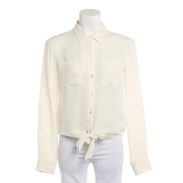 Bluse, in Cream, Seide, Theory