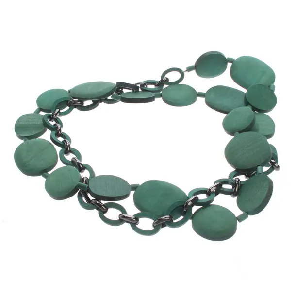 Halskette, in Grün, Sonstige Fasern, Max Mara