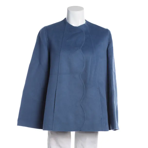 Mid-Season Coat, in Blue, Wool, Max Mara