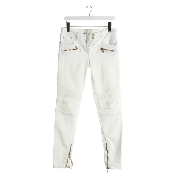 Slim Fit Jeans, in White, Cotton, Balmain