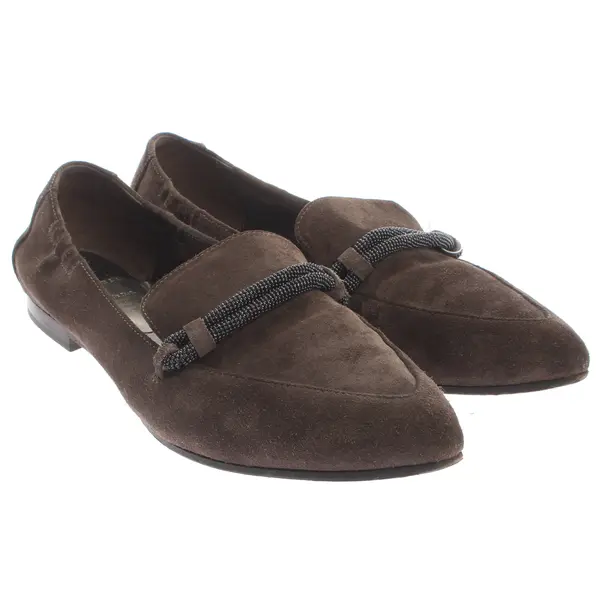 Loafers, in Braun, Brunello Cucinelli