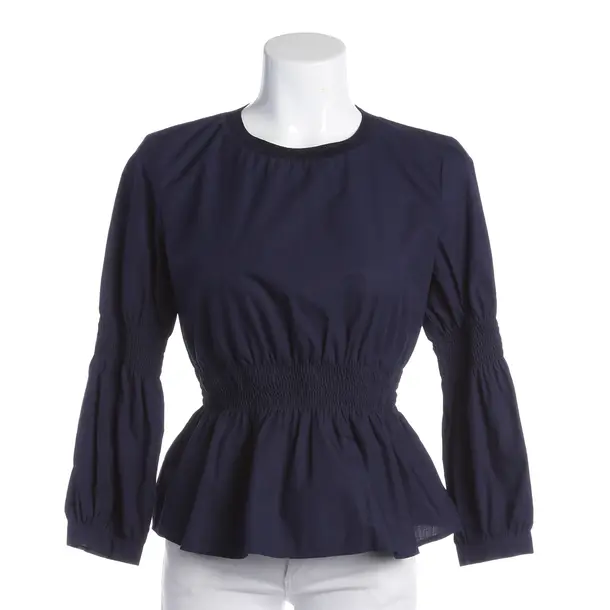 Blouse, in Navy, Cotton, Emporio Armani