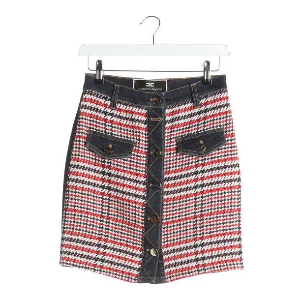 Skirt, in Multicolored, Cotton, Elisabetta Franchi