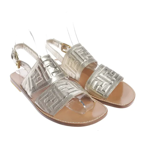 Sandali, in Oro, Fendi