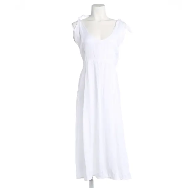 Dress, in White, Linen, Riani