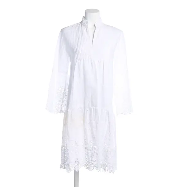 Kleid, in Weiß, Leinen, 0039 Italy