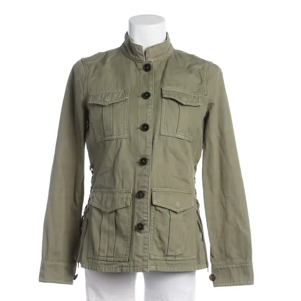 Summer Jacket, in Light Green, Cotton, Tory Burch