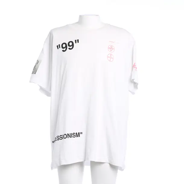 T-Shirt, in Weiß, Baumwolle, Off-White