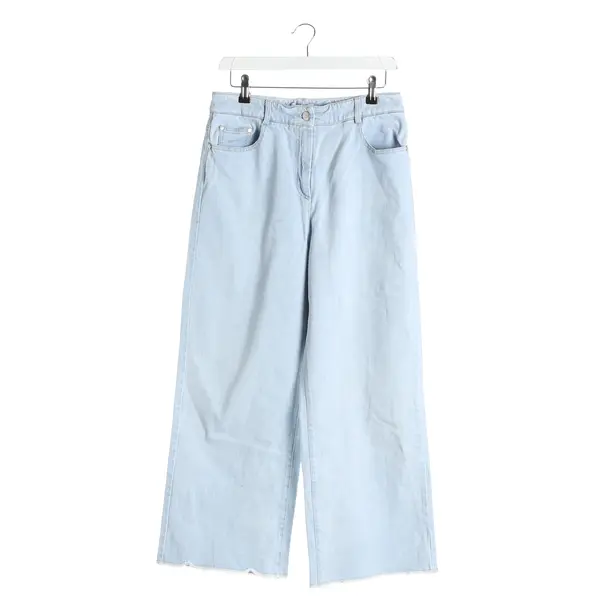 Jeans Straight Fit, in Hellblau, Baumwolle, Peserico