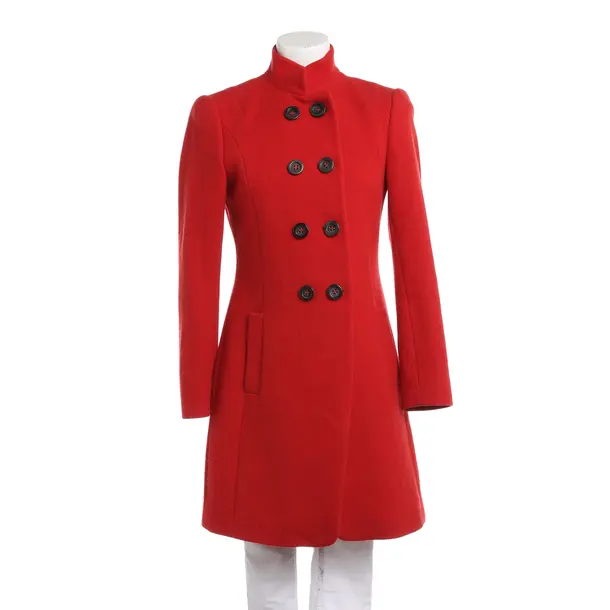 Mid-Season Coat, in Red, Wool, Windsor