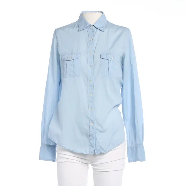 Bluse, in Blau, Baumwolle, Robert Friedman