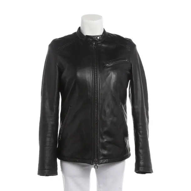 Lederjacke, in Schwarz, Leder, Aigner