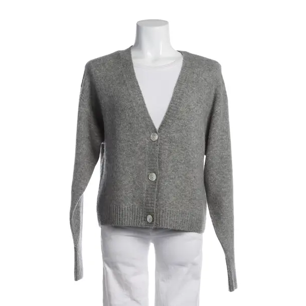 Cardigan, in Gray, Wool, Mrs & Hugs