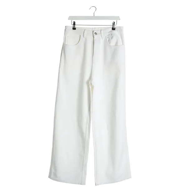 Straight Fit Jeans, in White, Cotton, Moncler