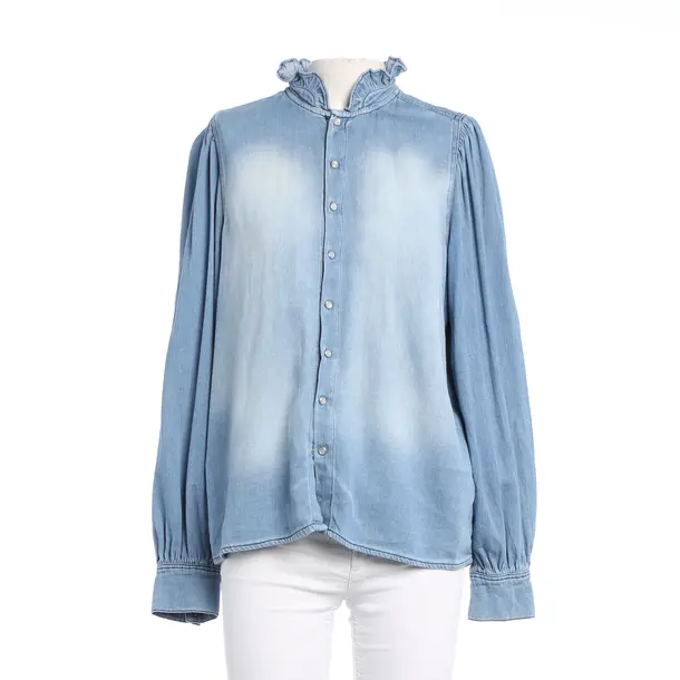 Denim Shirt, in Blue, Cotton, Ba&sh