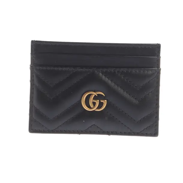 Card Holder, in Black, Leather, Gucci