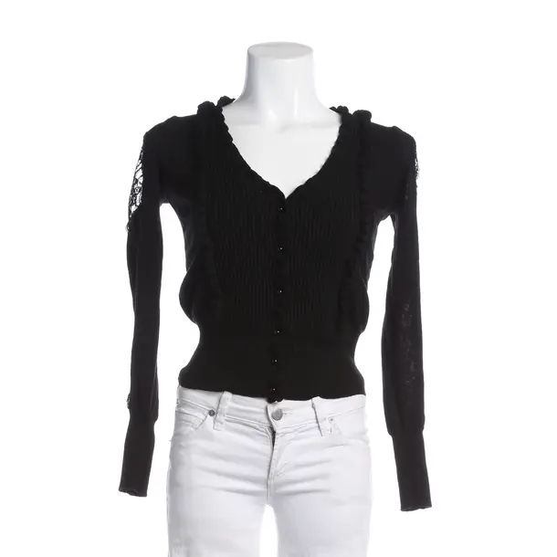 Cardigan, in Black, Viscose, Valentino