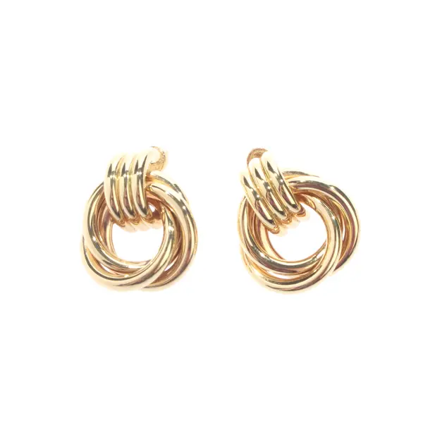 Ohrringe, in Gold, Metall (metallisch, metallisiert), Anine Bing