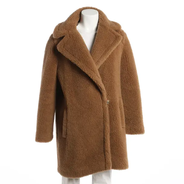 Wintermantel, in Hellbraun, Wolle, Max Mara