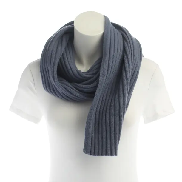 Scarf, in Blue, Cotton, Max Mara