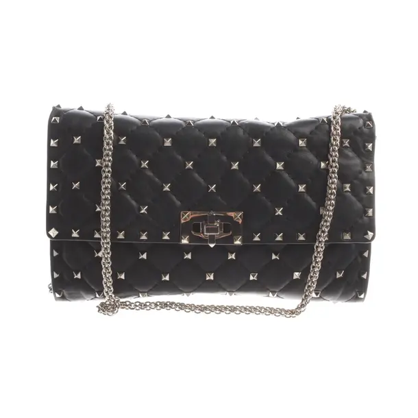 Wallet on Chain, in Schwarz, Leder, Valentino