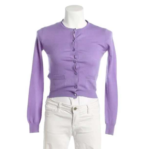 Cardigan, in Purple, Wool, Prada