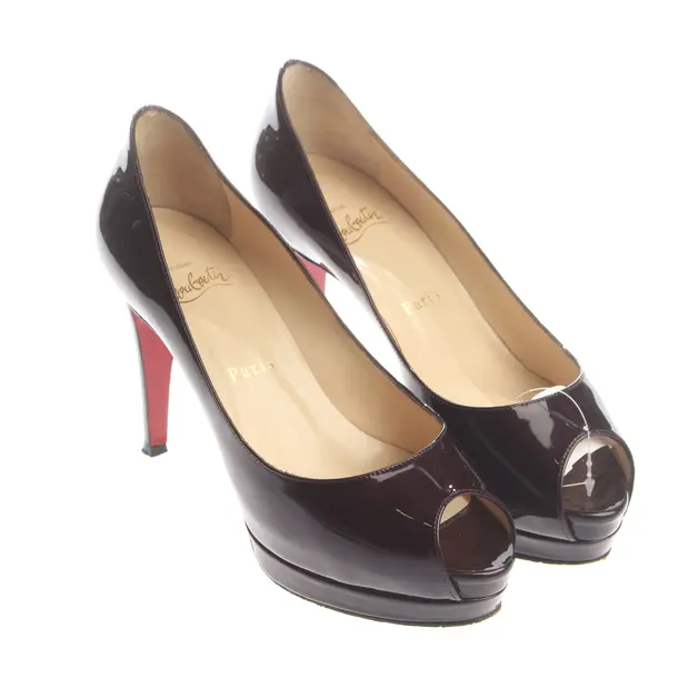 Peep Toes, in Dark Purple, Christian Louboutin