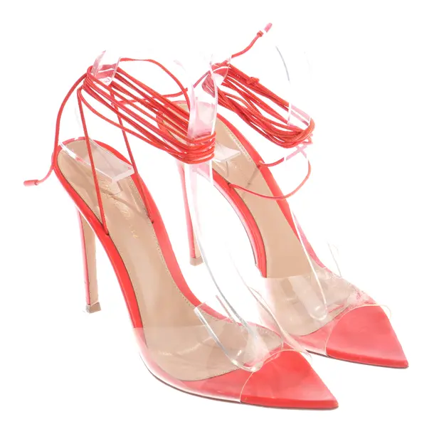 Sandaletten, in Hellrot, Gianvito Rossi