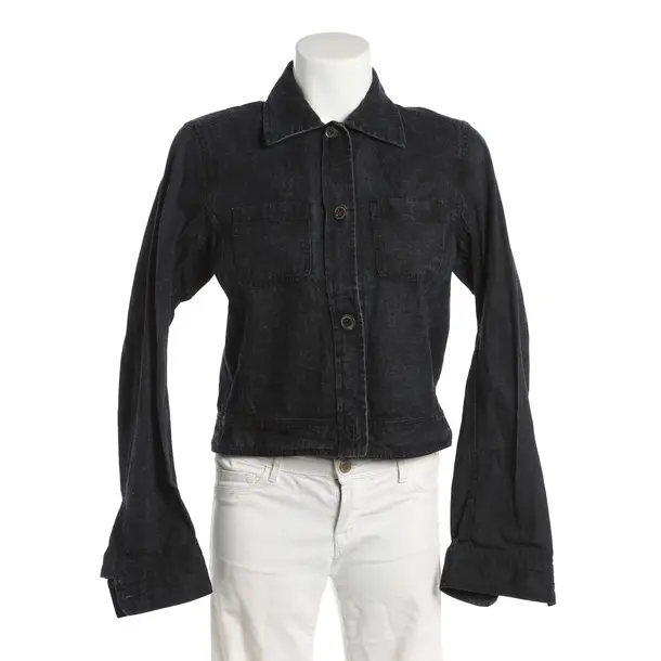 Denim Jacket, in Navy, Cotton, Prada